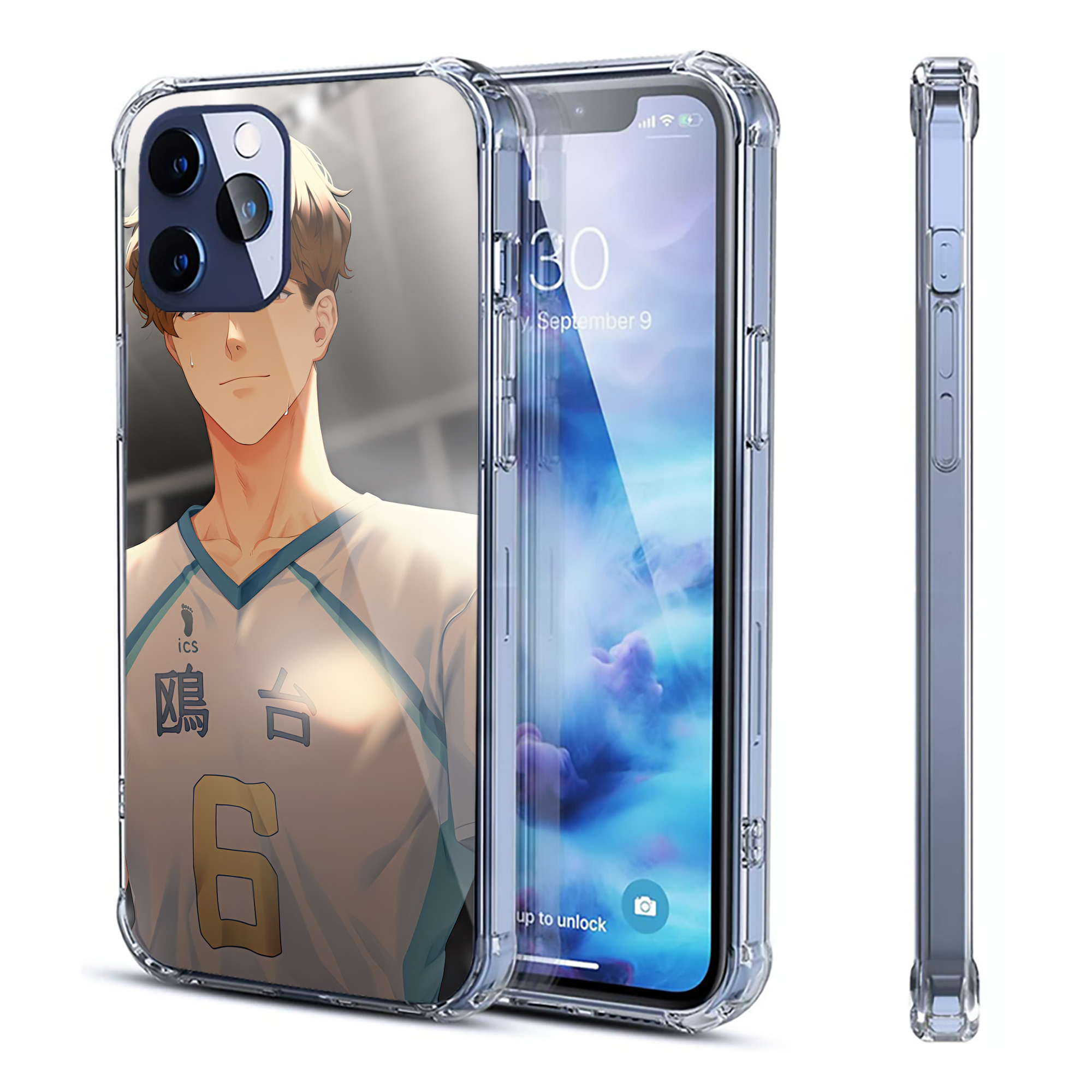 （画像用） ハイキュー!! Haikyu!! 【iPhone 12シリーズ対応】透明スマホケース（クリアソフトケース）